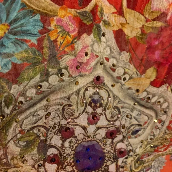 Silk Camilla Cameos Can Can Long scarf - Picture 9 of 13